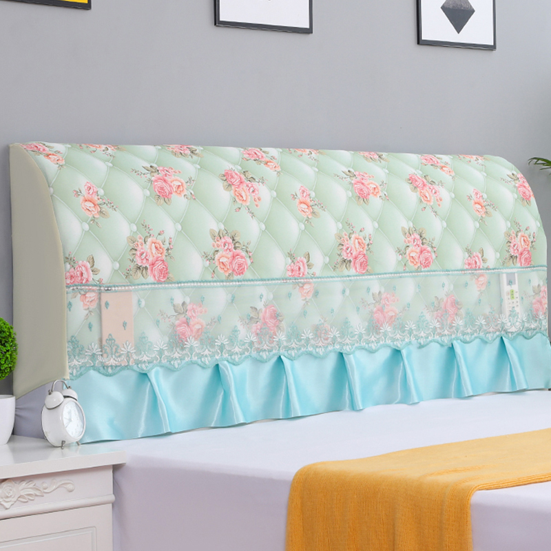 全包床头罩夹棉床头套罩1.5m1.8m2m实木皮床靠背软包防.尘罩保护