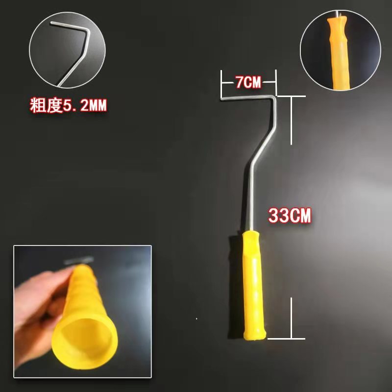 2寸4寸6寸边角棉线羊毛热熔小滚筒10cmM拇指油漆滚刷支架手柄工具