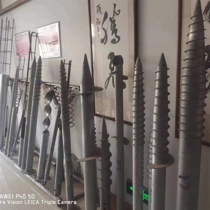 热镀锌螺旋地桩光伏m地桩灌注桩预埋件木栈道基础地螺丝法兰盘地