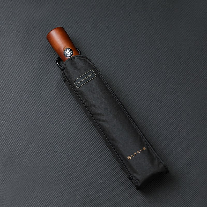 10骨125clm全自动伞  木手柄男士商务折叠雨伞