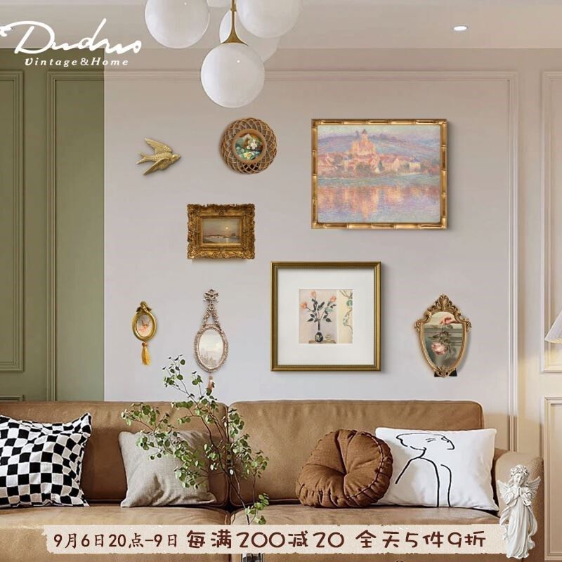 复古玄关楼梯走廊挂画客厅沙发背景墙装饰画小众美式卧室餐厅壁画,畜牧/养殖物资,畜牧/养殖器械,淘宝优惠券,粉丝福利购,淘宝优惠卷