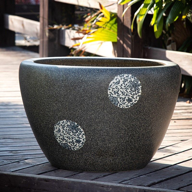 睡莲荷花盆陶瓷民宿摆件客厅风水缸养鱼龟缸盆土培花盆植物大盆栽,畜牧/养殖物资,畜牧/养殖器械,淘宝优惠券,粉丝福利购,淘宝优惠卷