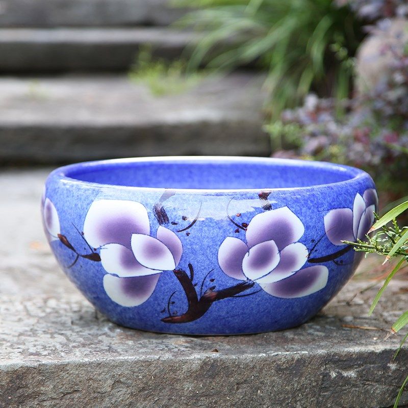 陶瓷碗莲花盆老桩盆栽造景多肉盆古法养鱼茶室前台聚宝盆水培景观,畜牧/养殖物资,畜牧/养殖器械,淘宝优惠券,粉丝福利购,淘宝优惠卷