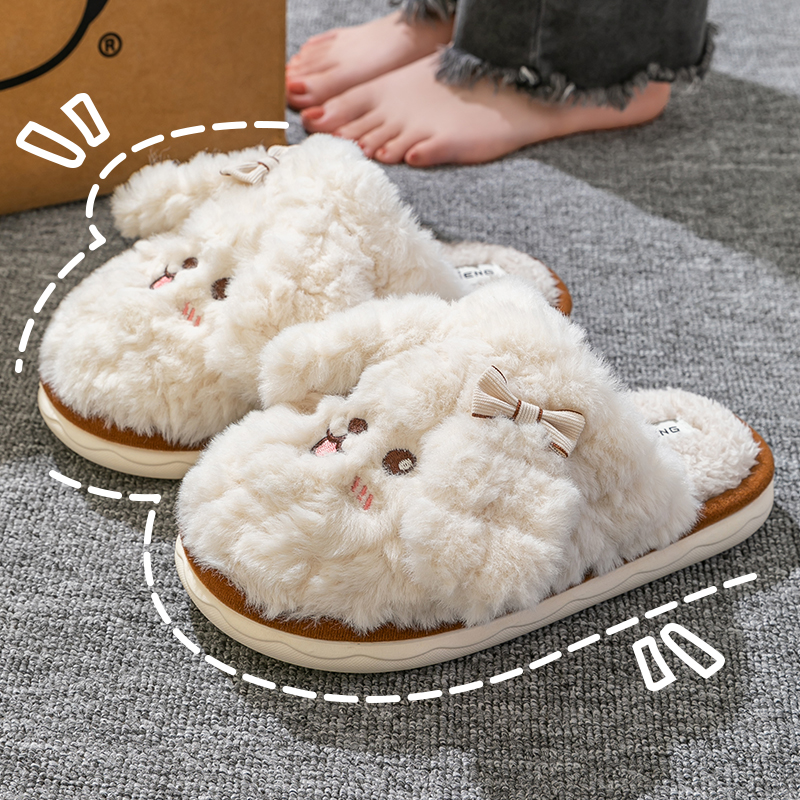 可爱棉拖鞋女款秋冬季2025新款