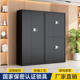 黑色电子保密柜指纹锁办公室文件柜财务密码 收纳柜带锁资料档案柜