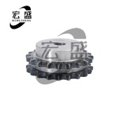 带台阶 双排链轮 可配双排链条 08B39齿双排链轮 标准 4分39齿