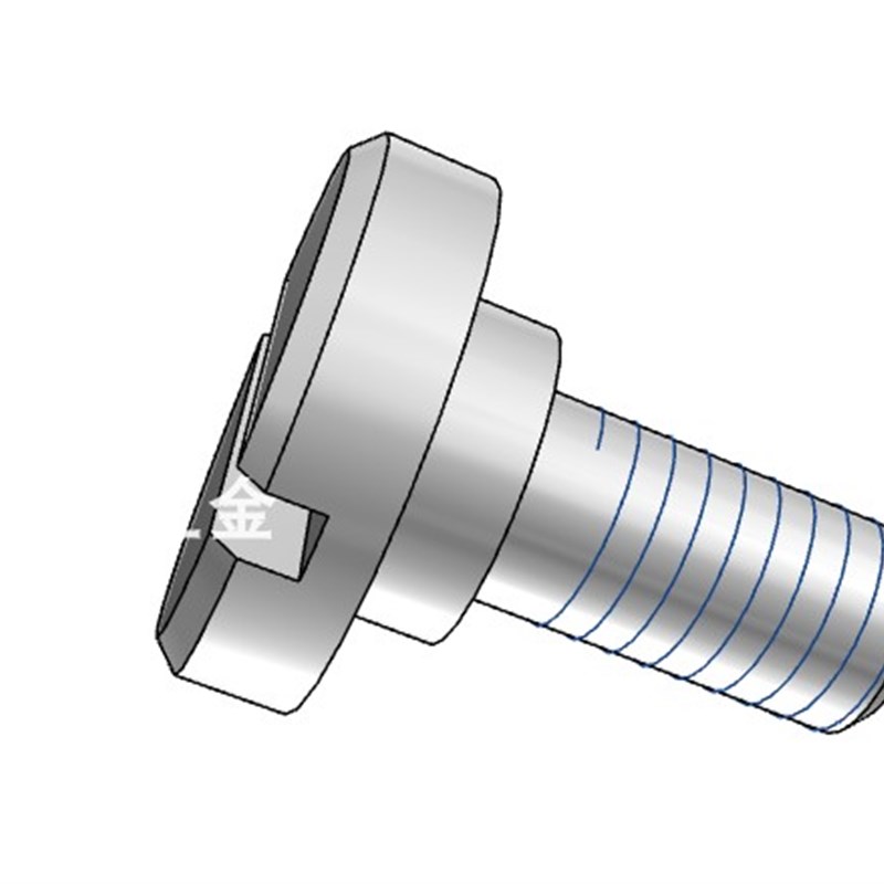 304不锈钢支点用台阶螺丝 薄头螺丝 一字槽 CBD10-5/6/8/12/15/20