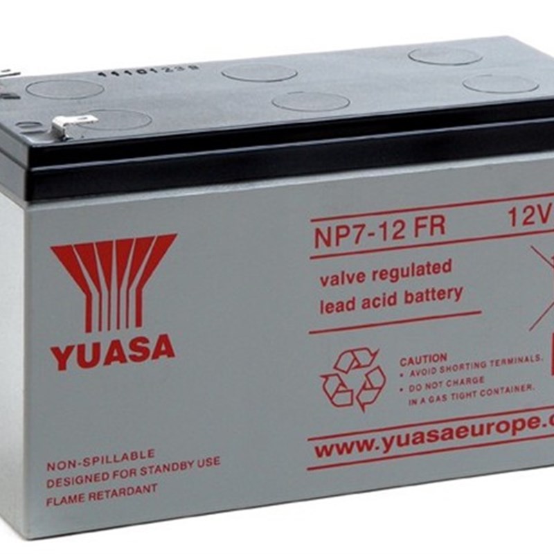 NP7-12FR 12V7AH 电梯电源备用电池 YUASA汤浅蓄电池 平层用电瓶
