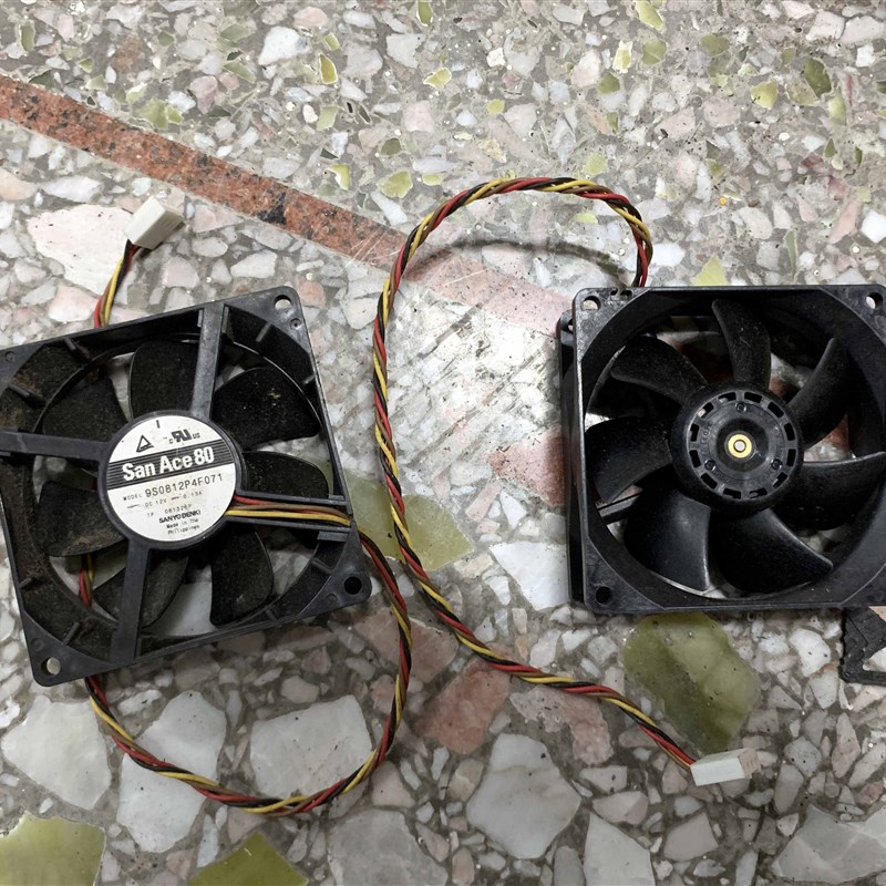 Sanyo/三洋 12V 0.13A 8025 CPU散热器静音风扇 9S0812P4F071 8CM