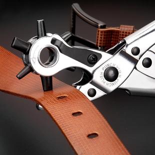 皮带打孔器圆孔家用diy打孔钳子手工单孔大号不锈钢工业级打洞器