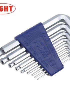 日本原装百利EIGHT标准钻石短弯头内六角扳手TTR-S9/8/7公制