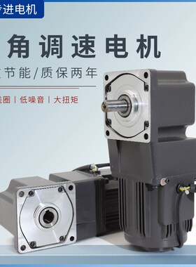 直角调速电机220v交流可调变速25 40 60 90400W齿轮减速小型马达
