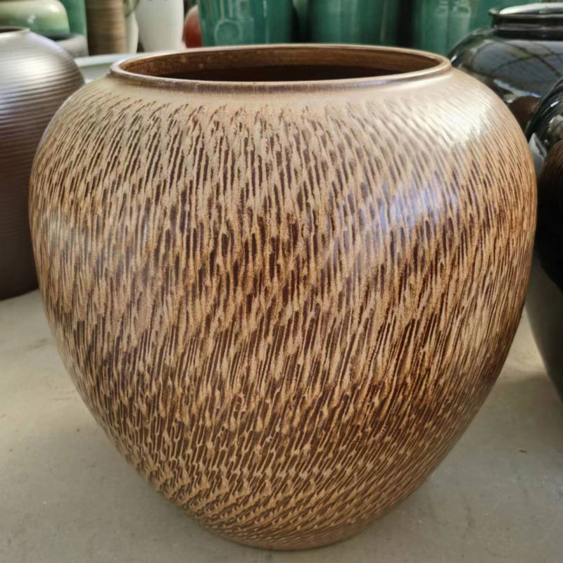 粗陶大坛子圆缸鱼缸园林花盆大号复古落地客厅陶瓷花瓶干花摆件,畜牧/养殖物资,畜牧/养殖器械,淘宝优惠券,粉丝福利购,淘宝优惠卷