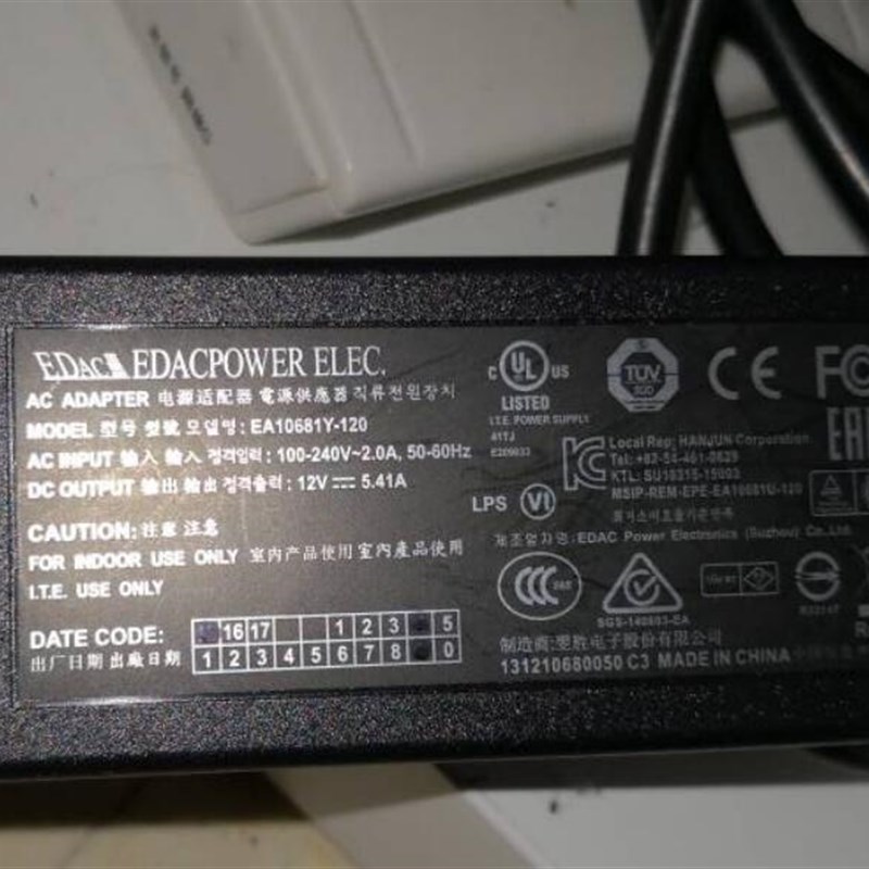 Synology群晖DS718+ 716 12V5.41A电源适配器EA10681Y-120充电线