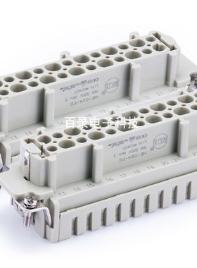 WAIN唯恩重载连接器48芯母芯航空插头HE-048-FS 16A 500V