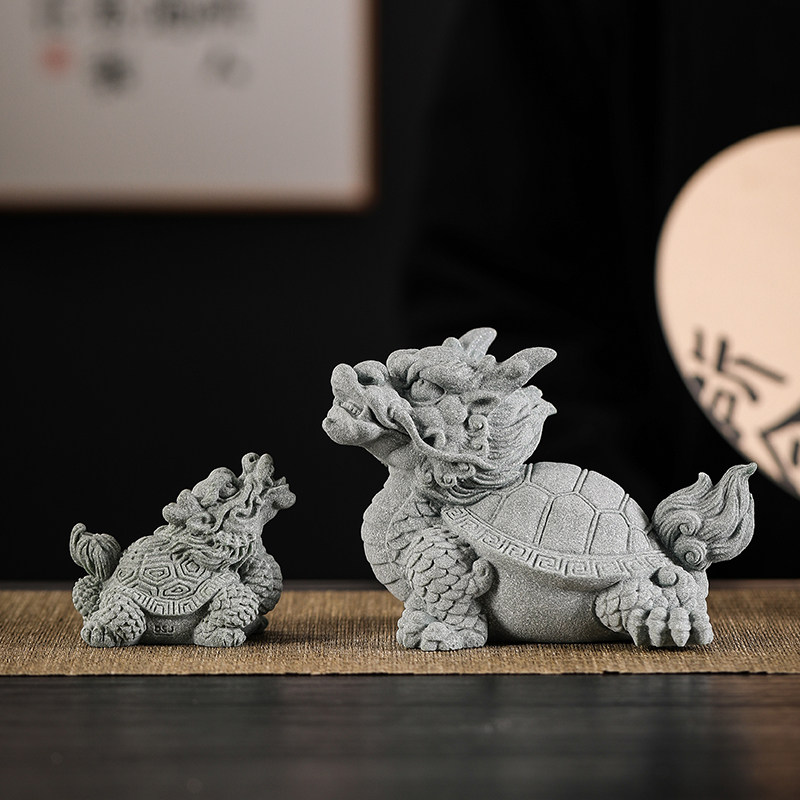 青砂石招财瑞兽玄武龙龟摆件鱼缸造景沉水装饰品创意桌面茶宠茶玩,畜牧/养殖物资,畜牧/养殖器械,淘宝优惠券,粉丝福利购,淘宝优惠卷