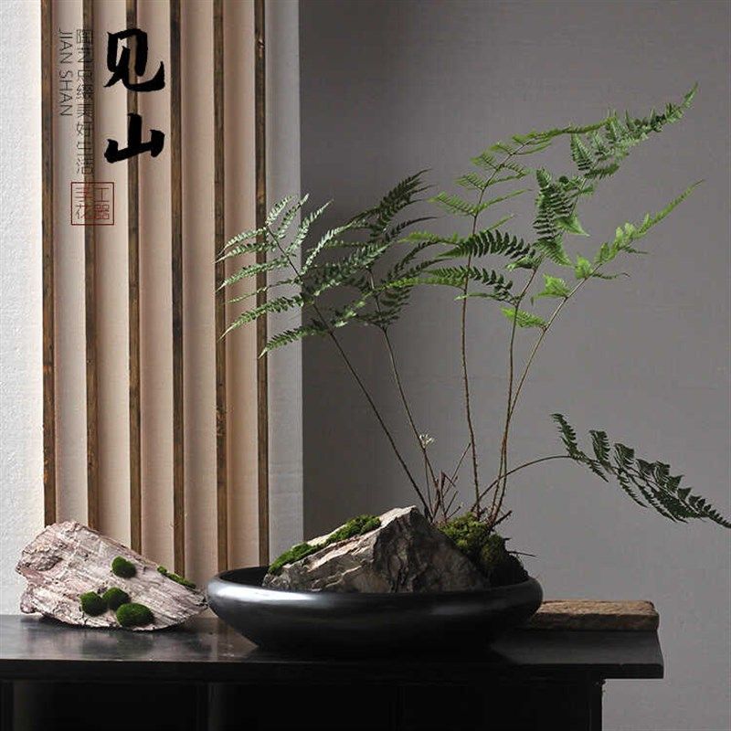 陶瓷圆盘水盘花器复古禅意中式日式插花器皿小原流剑山插花盆特大,畜牧/养殖物资,畜牧/养殖器械,淘宝优惠券,粉丝福利购,淘宝优惠卷