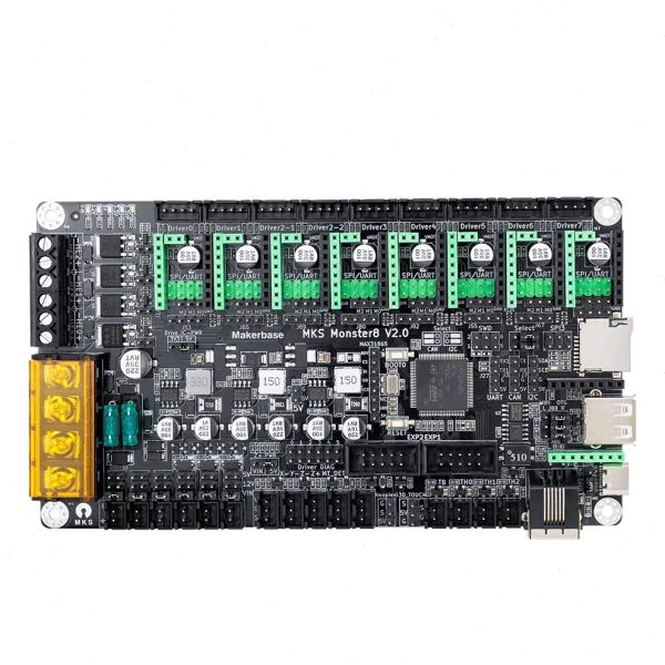 3D打印机配件MKS Monster8 V2怪兽 3D打印机主板8轴适配Voron机器