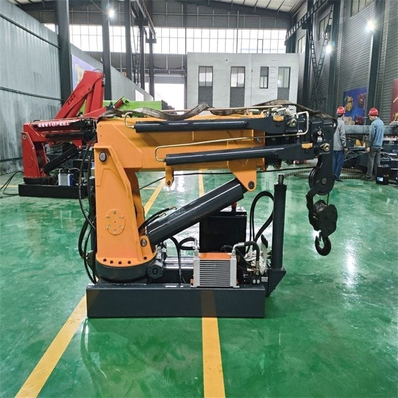 轻卡车载随车吊货车改吊机农用车加装H折臂吊油电两用遥控3吨5吨