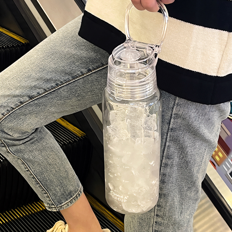 COMIKA口咔有氧刻度杯运动x水壶大容量便携式高颜值骑行户外带吸