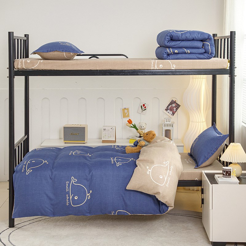 宿舍床上三d件套学生住校专用床上用品开学季入学准备上下铺六件