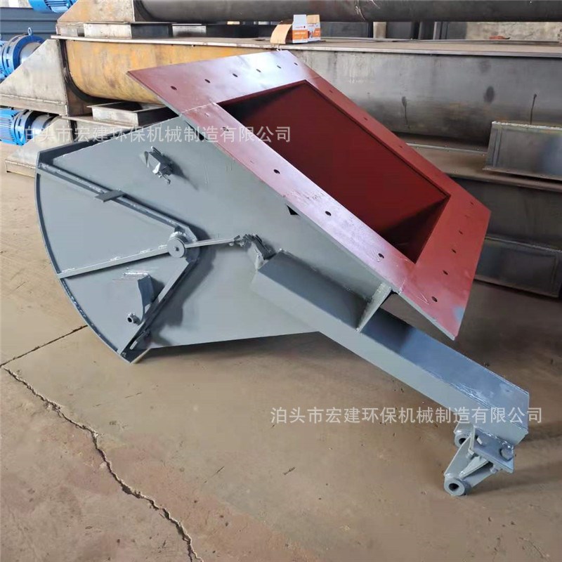 电动扇形阀翻板气动腭式阀耐磨腭B式卸料仓底闸门管道卸灰双扇闸