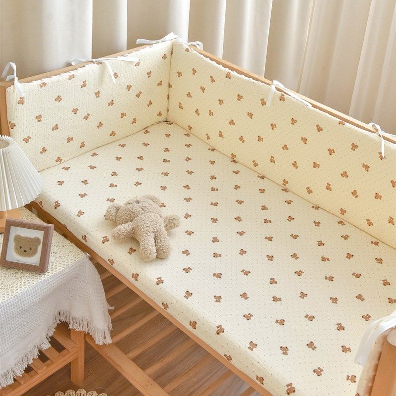 新生婴儿床围纯棉豆豆绒宝宝拼接床围栏防摔挡布儿童防撞缓冲软包,婴童用品,床围/床靠,淘宝优惠券,粉丝福利购,淘宝优惠卷