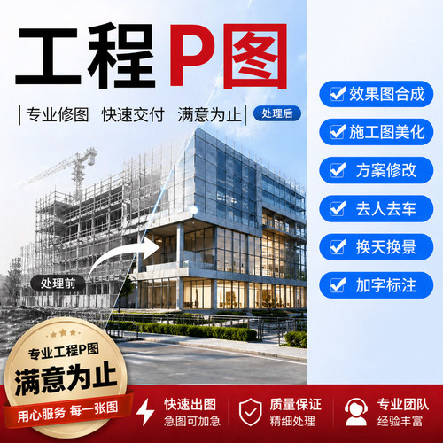 专注工程p图十年经验淘宝天花板