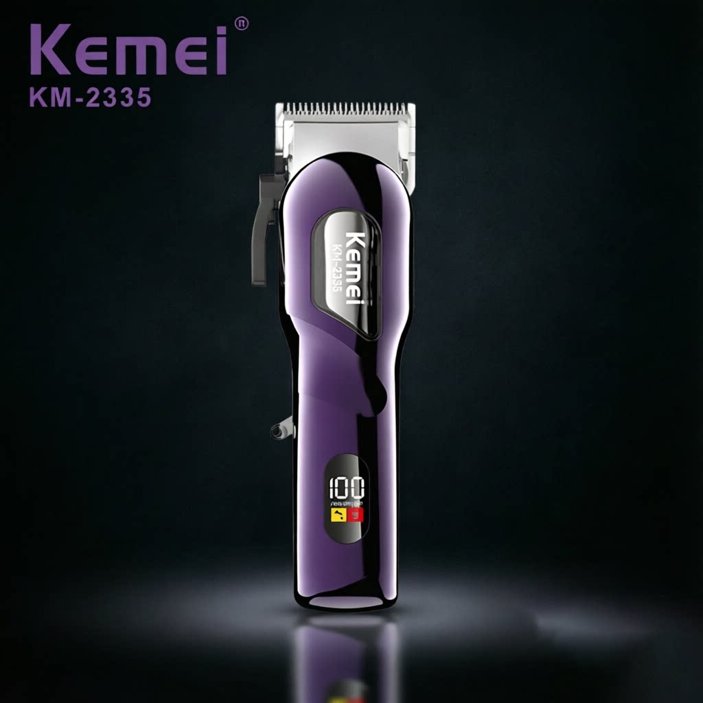Kemei科美KM-2335理发器刀头可调液晶数显发廊美发专业电推剪家用