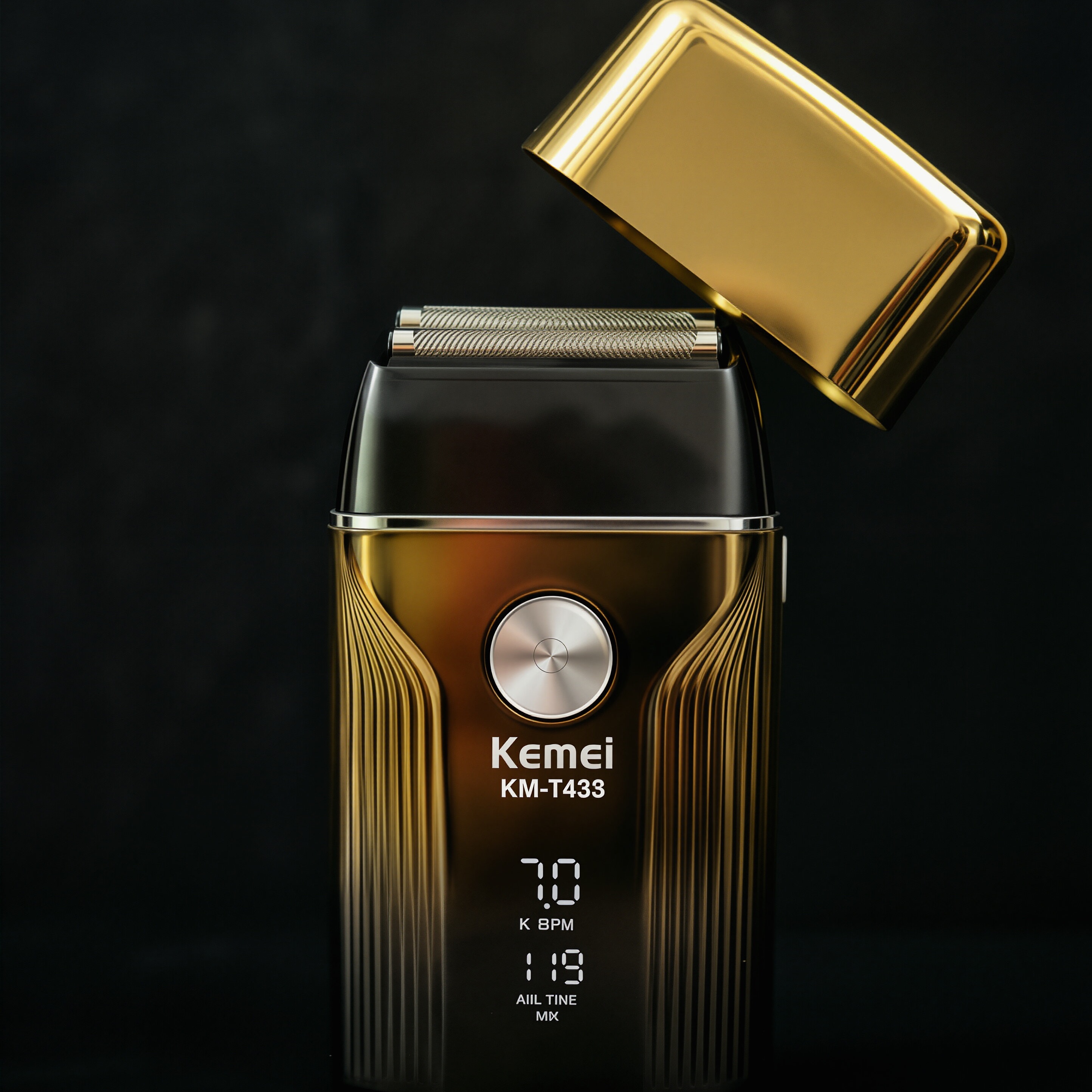 科美T433新款剃须刀往复式刮胡刀电动增白器剃须刀家用男士两色礼