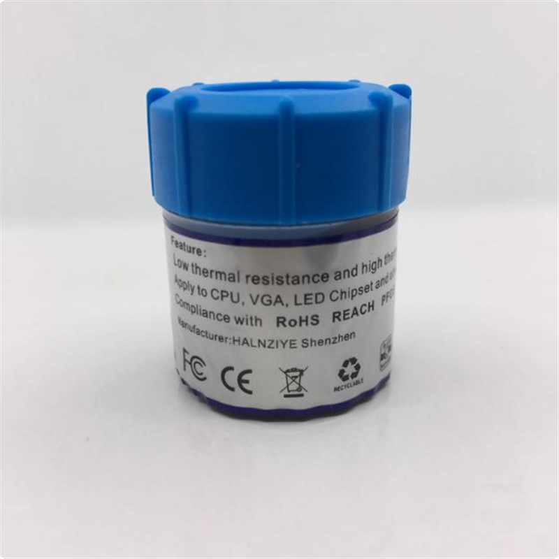 HY-510灰j色含银导热硅脂膏瓶装CPU显卡芯片散热硅胶