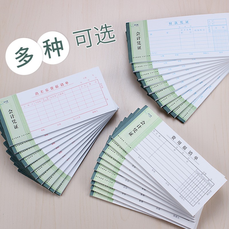 10本天章费用报销费单付款凭证出差旅费单记账凭证领借款申请单