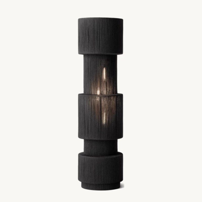 美国简约手工麻绳落地灯创意设计师客厅沙发书房卧室B&B装饰灯