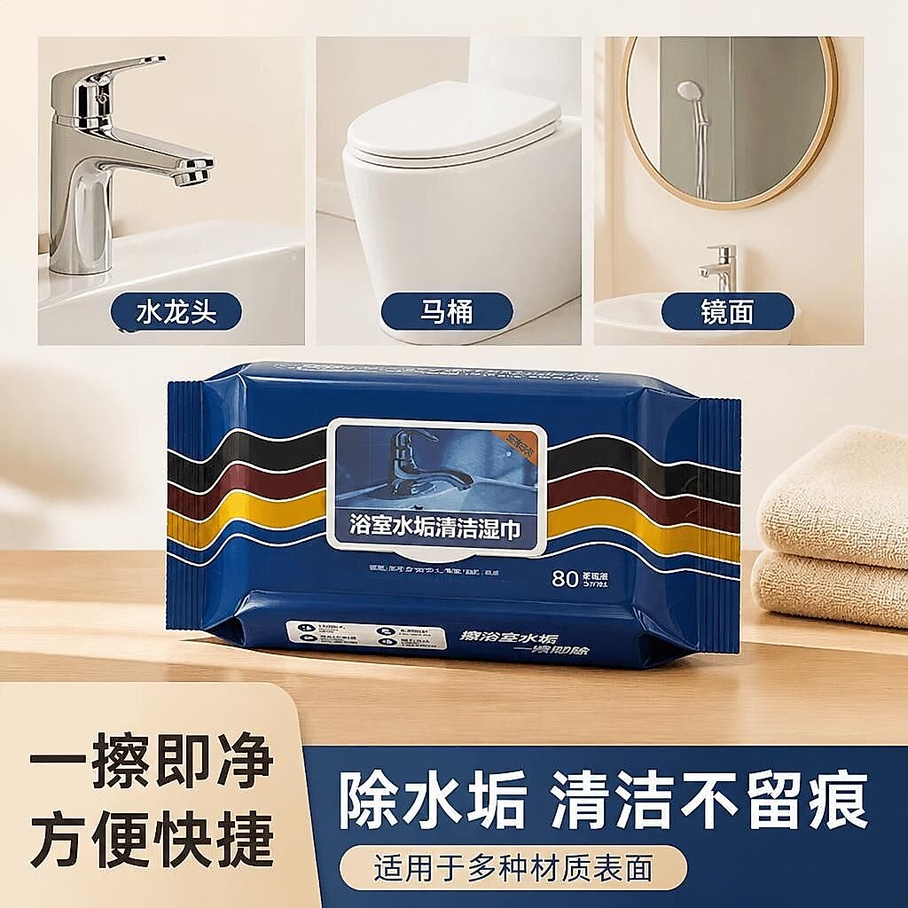 浴室厨房两用一次性清洁湿巾