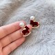 红色小马本命年耳钉女2026新款 高级感轻奢气质耳环新年耳饰 爆款
