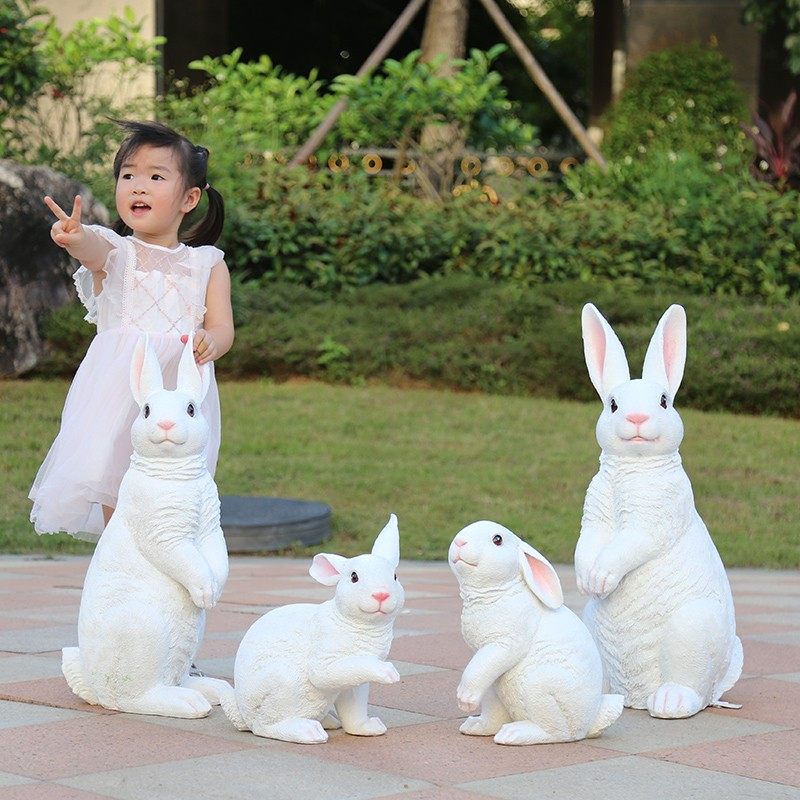 花园兔子摆件大号落地园林景观兔子装饰花园庭院大白兔玻璃钢雕塑,畜牧/养殖物资,畜牧/养殖器械,淘宝优惠券,粉丝福利购,淘宝优惠卷