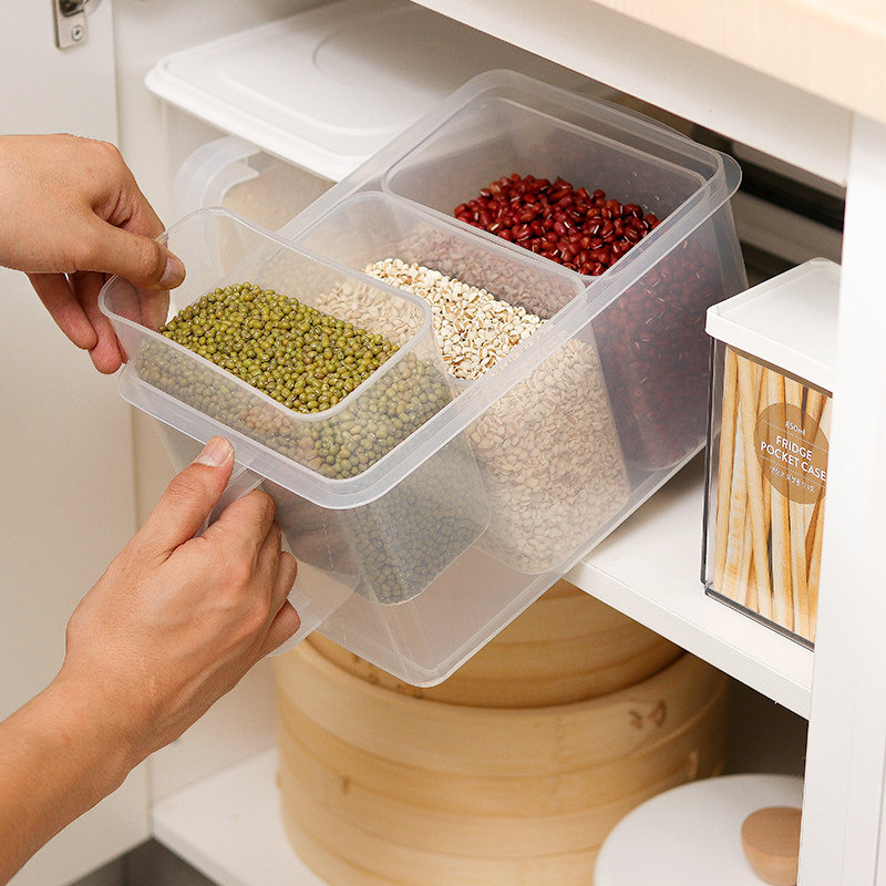 带手柄密封收纳盒冰箱保鲜盒五谷杂粮食物储物叠加防潮盒内三分格,童装/婴儿装/亲子装,儿童装饰手表,淘宝优惠券,粉丝福利购,淘宝优惠卷