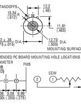 3590S-2-502L 优质可调电阻(10圈)5K精密多圈线绕电位器