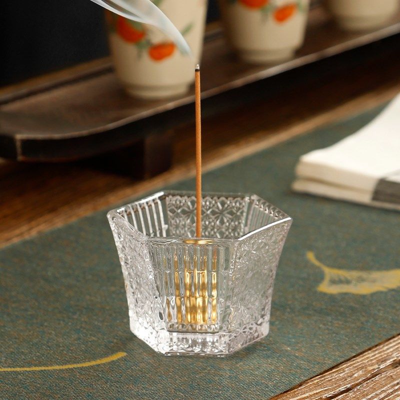 透明玻璃香插香炉家用香薰炉线香檀香沉香铜香座香托餐茶桌蜡烛台,床上用品,蚊帐,淘宝优惠券,粉丝福利购,淘宝优惠卷