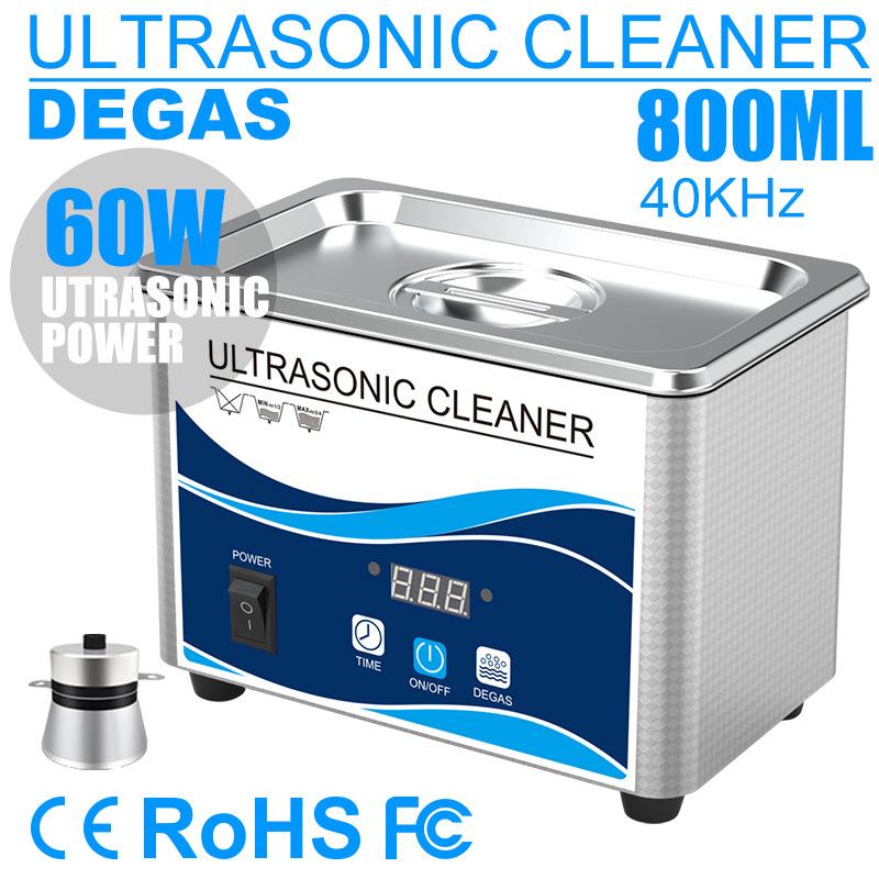 跨境家用小型超声波清洗机首饰眼镜假牙套洗珠宝手表电路板清洁机