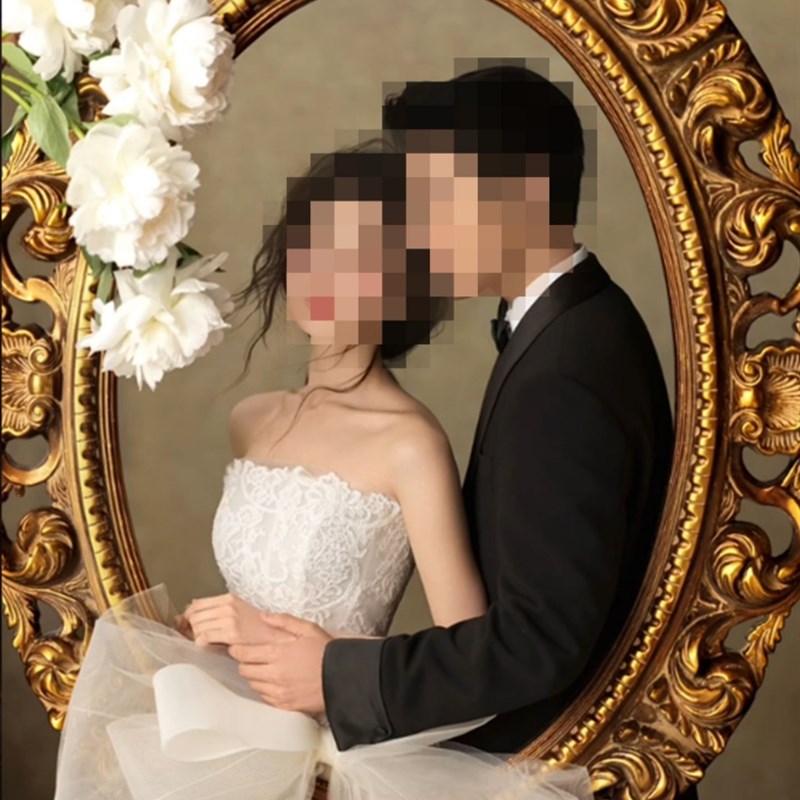 欧式覆古椭圆油画框拍照相框摄影道具画框相框婚庆婚礼布置装饰框
