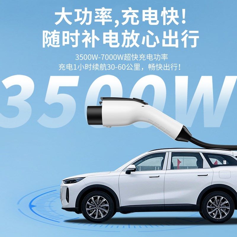 奇瑞风云T9充电枪便携式随车充新能源专用充电器家用桩汽车用品枪