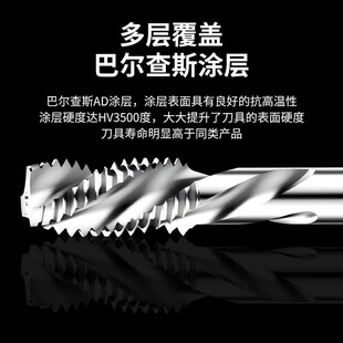 ST螺套丝锥钢丝牙套2st4st6M8m10m12*1X1.25*1.5*2x2.5螺旋槽丝攻