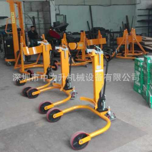 油桶搬运车 250KG液压油桶车 手推油桶车 脚踏式油桶车