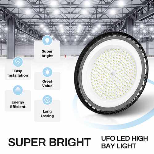 LED工矿灯房吊灯车间高顶灯100W150W200W 市场中转仓ufo高湾灯