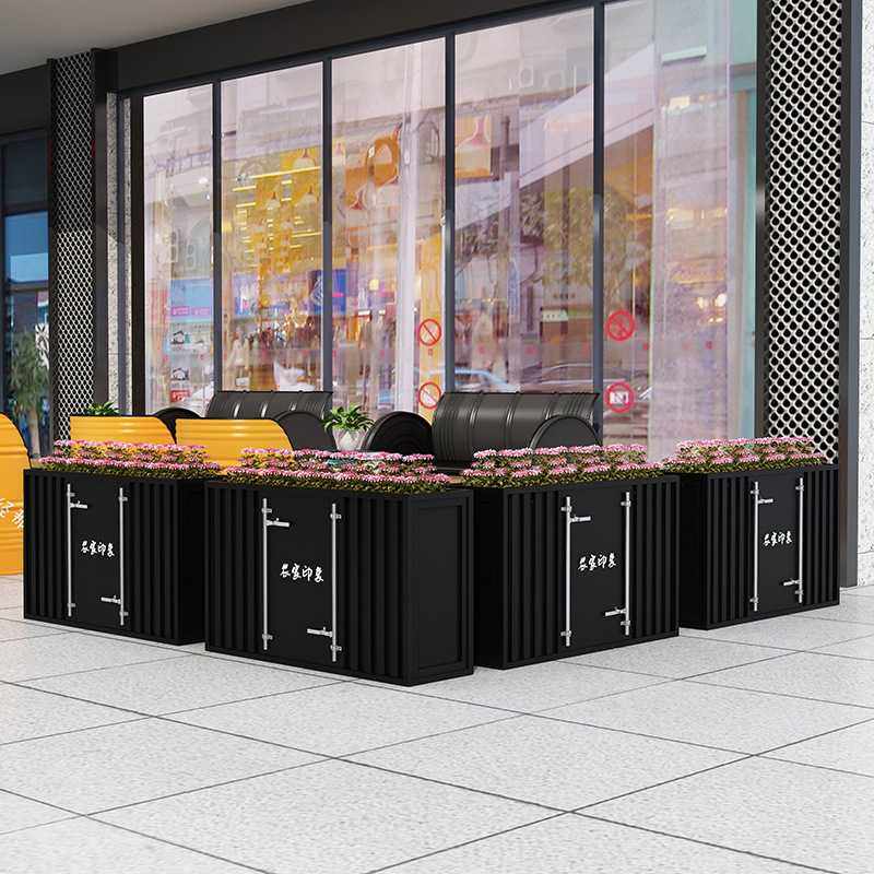 户外铁艺集装箱板花槽商业街售楼部餐厅休闲吧绿植花箱围栏矮隔断,农机/农具/农膜,其它农用工具,淘宝优惠券,粉丝福利购,淘宝优惠卷