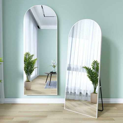 全身穿衣镜家用女生卧室落地镜壁挂贴墙立式衣帽间拱形大试衣ins