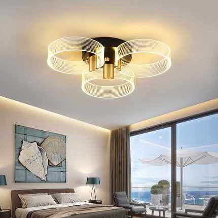 2025客厅灯2025新款创意LED简约北欧轻奢现代大气家用吸顶灯卧室