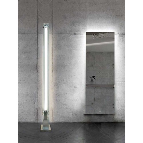 设计师后现代玻璃马扎落地灯工作室书房卧室客厅沙发旁长条立式灯