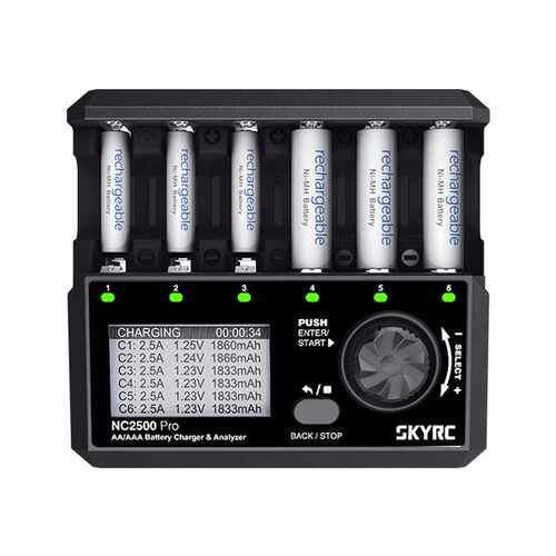 SKYRC NC2500 PRO 镍氢/镍铬 AA/AAA充电器 4种工作模式 充电放电